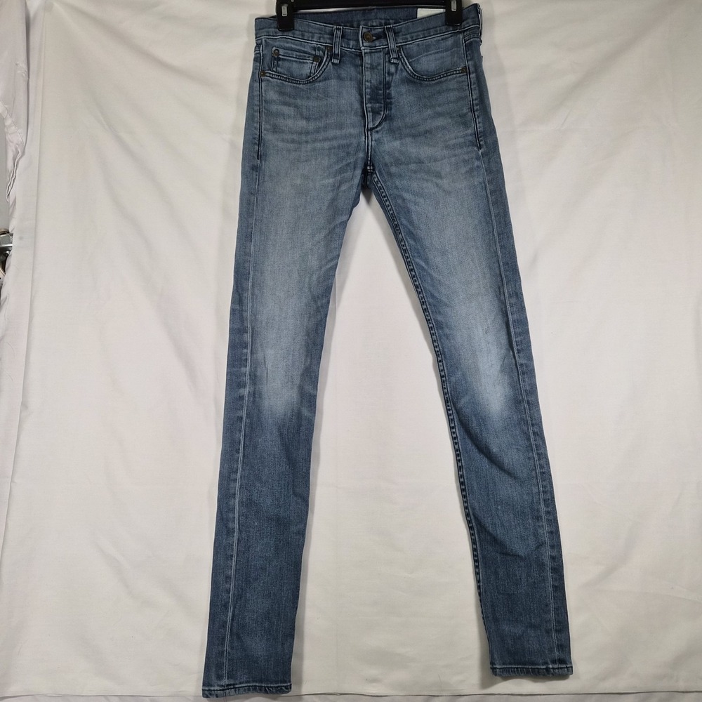 rag & bone Men's Skinny Jeans in Light Blue Wash